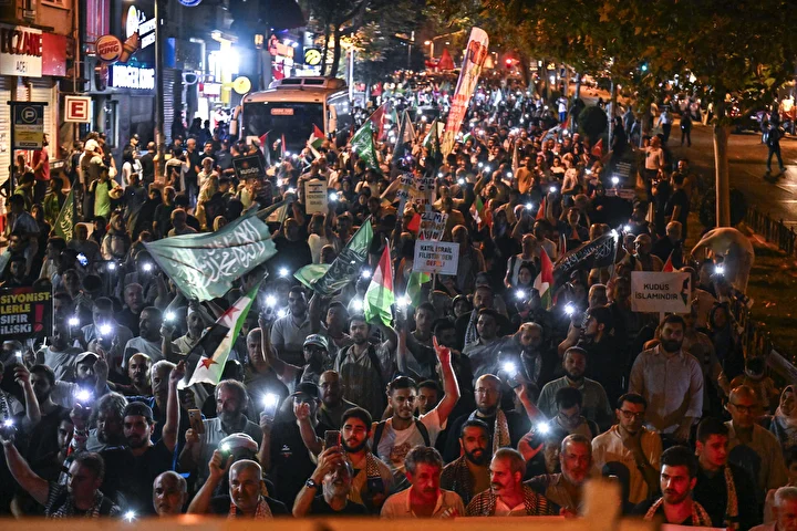 Fatih'te Filistin'e takviye yürüyüşü 7 fatihte filistine takviye yuruyusu 6 SzZhyGhl