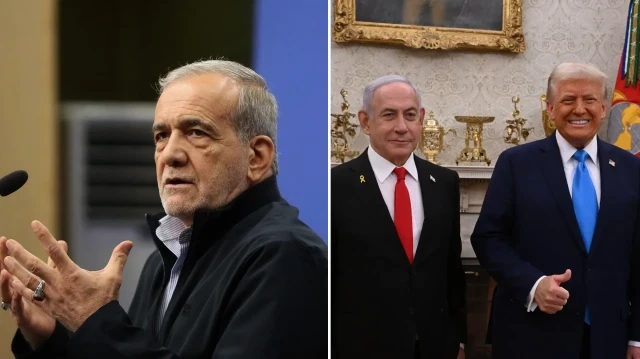 İran Cumhurbaşkanı Pezeşkiyan’dan İsrail ve ABD’ye yönelik sav: İran’ı parçalayıp yok etmeyi hedefliyorlar iran cumhurbaskani pezeskiyandan israil ve abdye yonelik sav irani parcalayip yok etmeyi hedefliyorlar VBv5H98K.webp