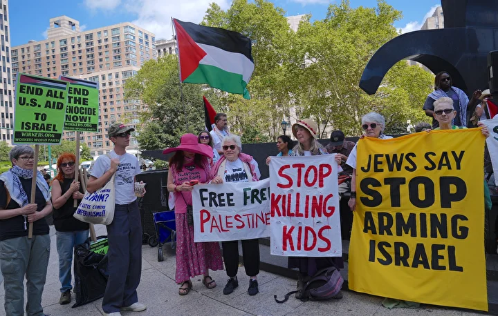abdde vergi mukellefleri new yorkta gazze icin miting duzenledi 2 sOztOrBi