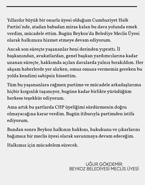 beykoz belediyesinde pes pese istifalar 2 isim daha chpden ayrildi 0 LImBWmyW