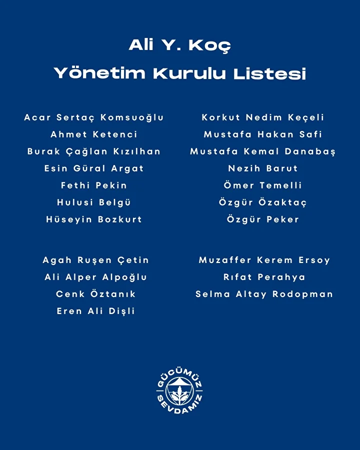 fenerbahce kulubu lideri ali kocun yonetim kurulu listesi belirli oldu listede surpriz isim 5 8ek72ZaI