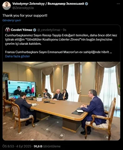 Fransa'daki tepe sonrası Zelenski'den Türkiye'ye teşekkür 1 fransadaki tepe sonrasi zelenskiden turkiyeye tesekkur 0 4zSqUaPc