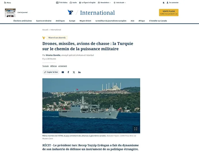 Fransız gazetesi Le Figaro: 'Türkiye askeri gücün yolunda' 1 fransiz gazetesi le figaro turkiye askeri gucun yolunda 0 zy49JEUW