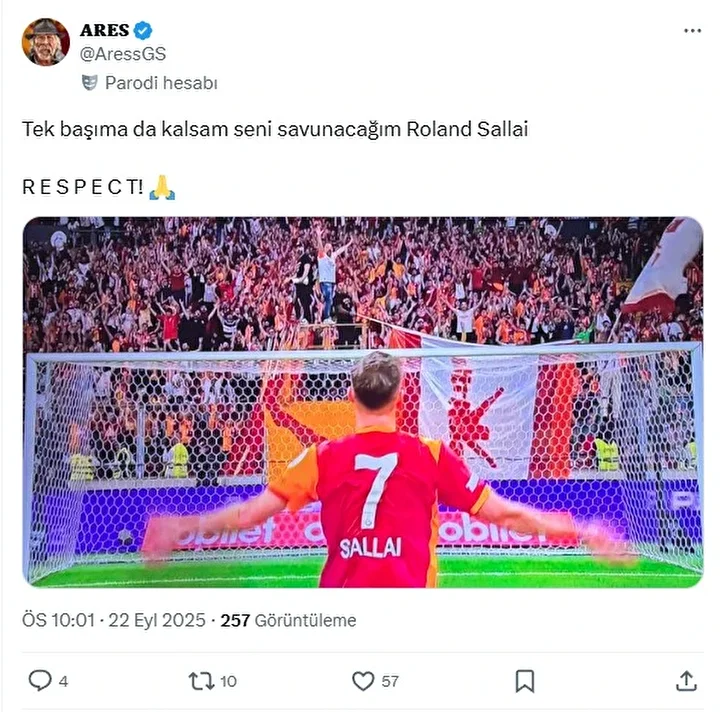 galatasaray taraftari onun ismini haykirdi saskina ugradi 2 tptnadin