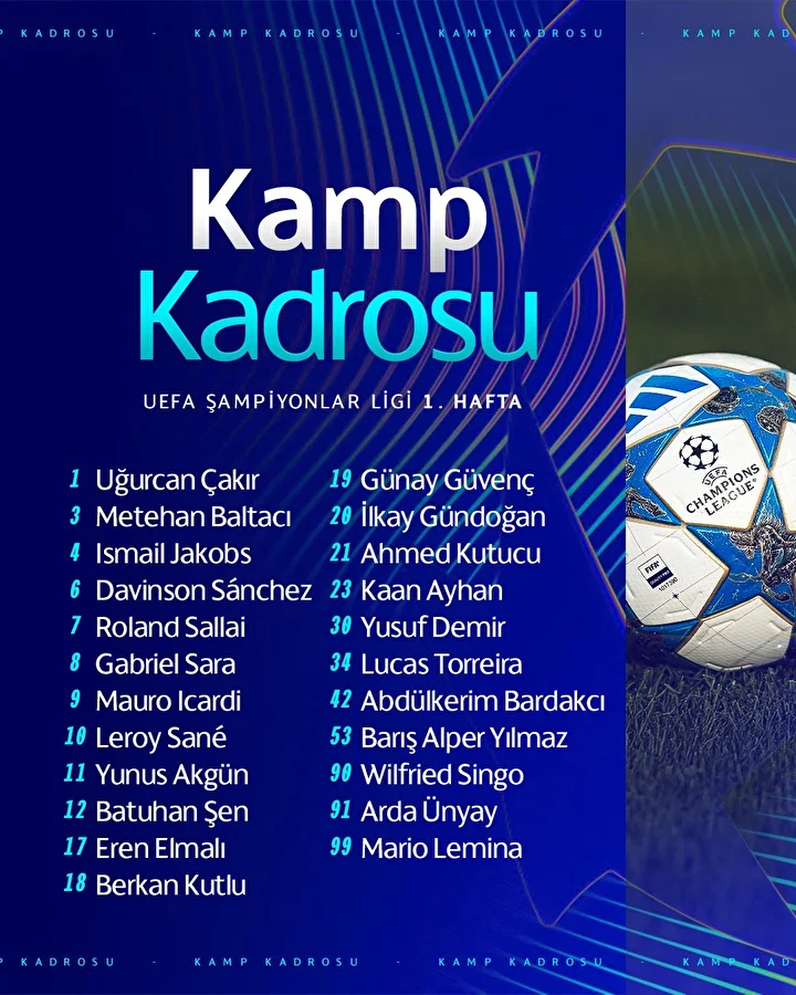 Galatasaray'ın kamp takımı açıklandı: Osimhen... 4 galatasarayin kamp takimi aciklandi osimhen 3 rSEUsUlP