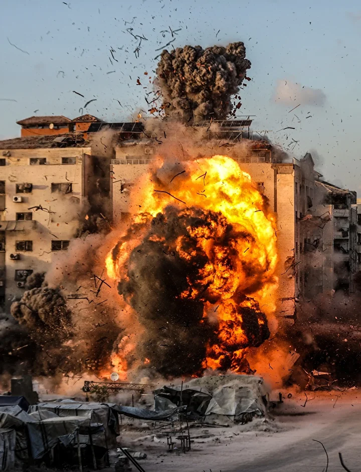 israil gazzedeki el ruya kulesini bombaladi 4