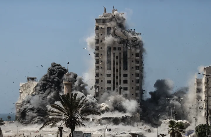 israil gazzedeki musteha kulesini bombaladi 6 WSLJ7f35