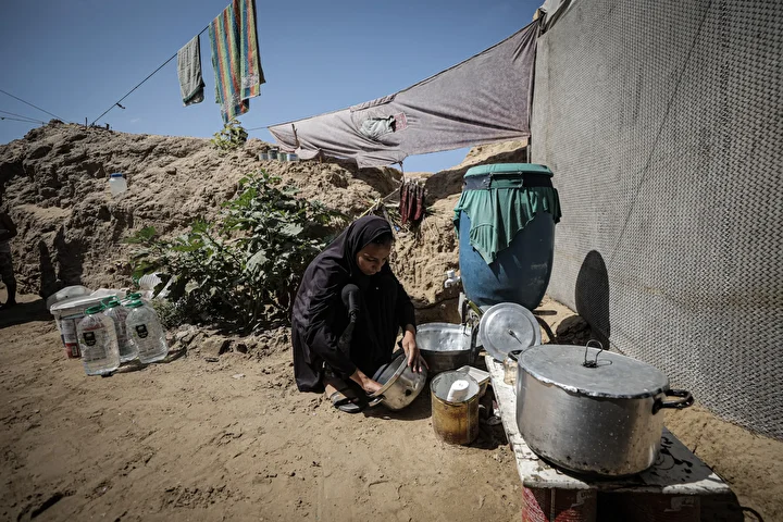 israil hucumlarindan kacan filistinliler agir sartlar altinda omur gayreti veriyor 5 Y2PEVwvm