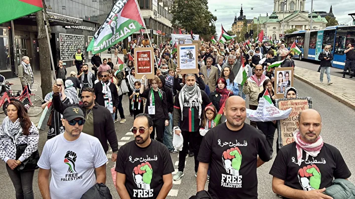 israilin gazzeye yonelik ataklari isvecte protesto edildi tek hayali filistini yok etmek 2 HLBspFJ2