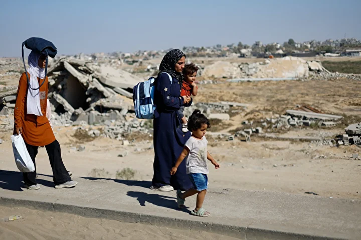 israilin taarruzlarindan kacan filistinlilerin kuzeyden guneye gocu devam ediyor 12 ivdVLqKR