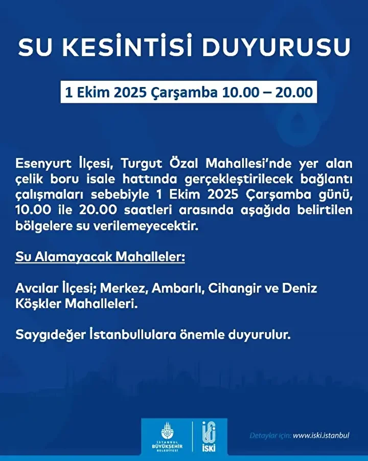 istanbulda 10 saatlik su kesintisi sular ne vakit gelecek 3 UBDlPXcN