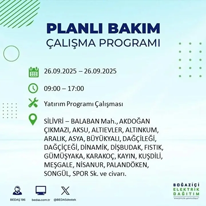 istanbulda 26 eylulde 23 ilcede elektrik kesintisi 16 AIjcqIRX