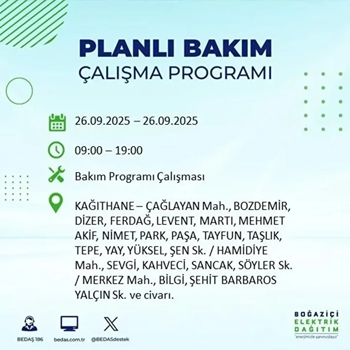 istanbulda 26 eylulde 23 ilcede elektrik kesintisi 30 1ClRKBWP