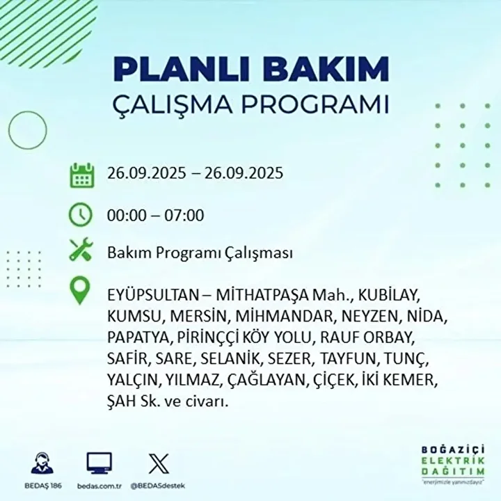 istanbulda 26 eylulde 23 ilcede elektrik kesintisi 46 W2rO4l1P