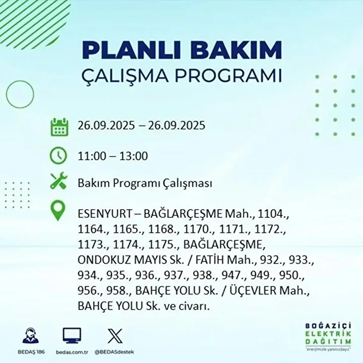 istanbulda 26 eylulde 23 ilcede elektrik kesintisi 59 IWwpu3Hl