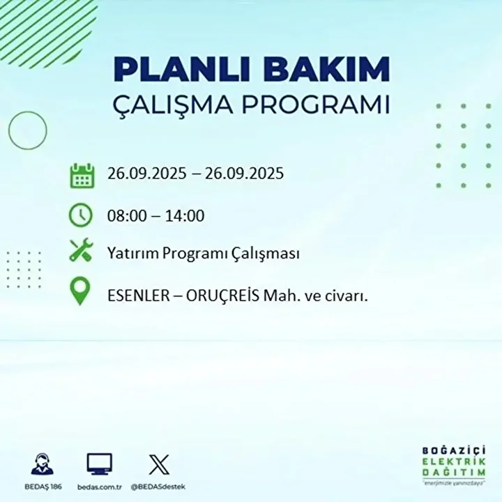 istanbulda 26 eylulde 23 ilcede elektrik kesintisi 61 T8cEw6Kf