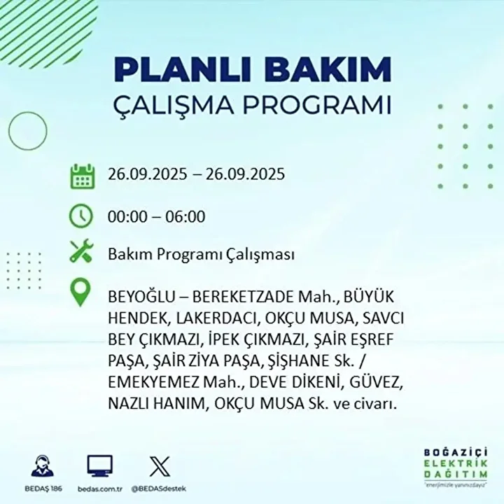 istanbulda 26 eylulde 23 ilcede elektrik kesintisi 69 UJYYUcU3