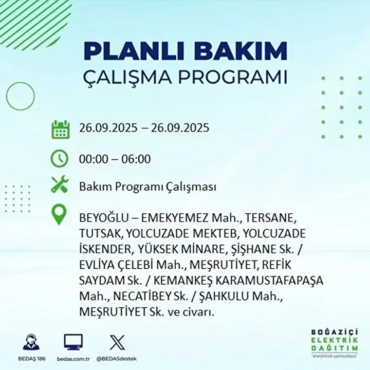 istanbulda 26 eylulde 23 ilcede elektrik kesintisi 70 gH2ylaU7