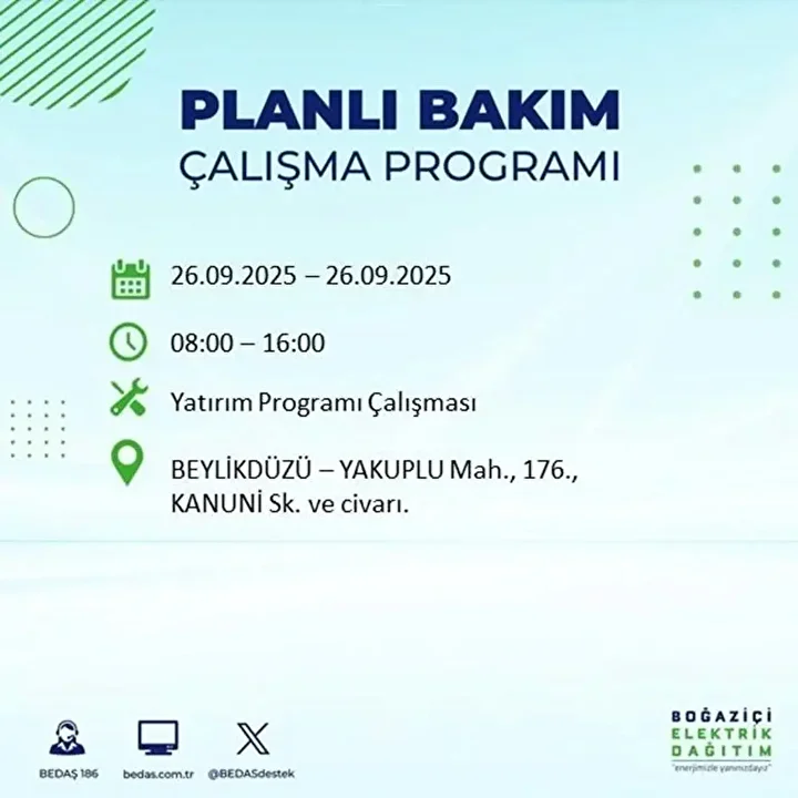 istanbulda 26 eylulde 23 ilcede elektrik kesintisi 71 EWKYl35z