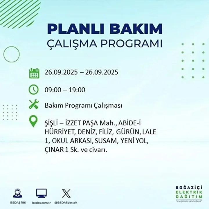 istanbulda 26 eylulde 23 ilcede elektrik kesintisi 9 StvC2wd7