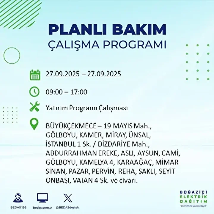 istanbullular dikkat 14 ilcede elektrik kesintisi yapilacak 14 IwZN2SfJ