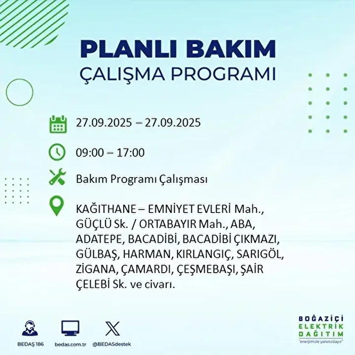 istanbullular dikkat 14 ilcede elektrik kesintisi yapilacak 21 fwLIdVQ2
