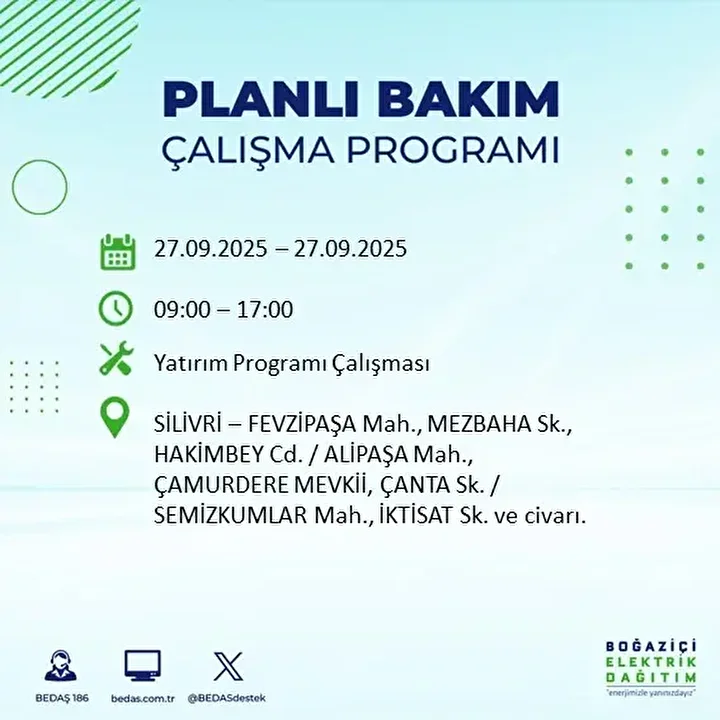 istanbullular dikkat 14 ilcede elektrik kesintisi yapilacak 29 DHQBcnEJ