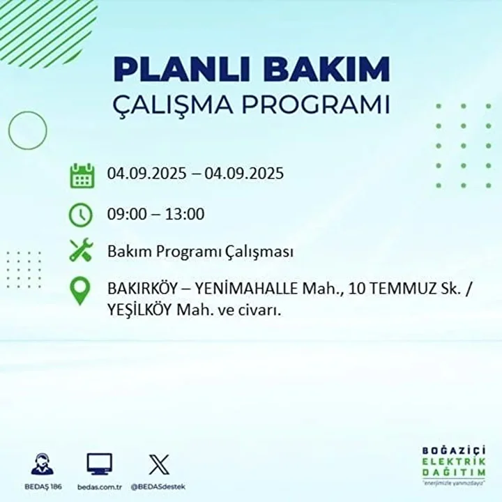 istanbulun 22 ilcesinde elektrik kesintisi 9 saat surecek 11 ZdlHY6AG