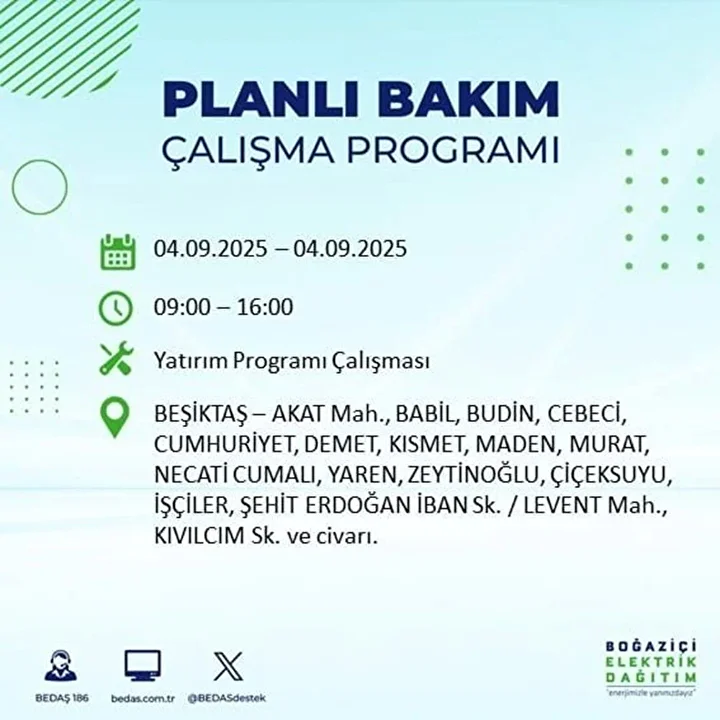 istanbulun 22 ilcesinde elektrik kesintisi 9 saat surecek 17 Sd3etcwF