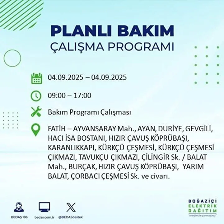 istanbulun 22 ilcesinde elektrik kesintisi 9 saat surecek 26 SsyMPM2N