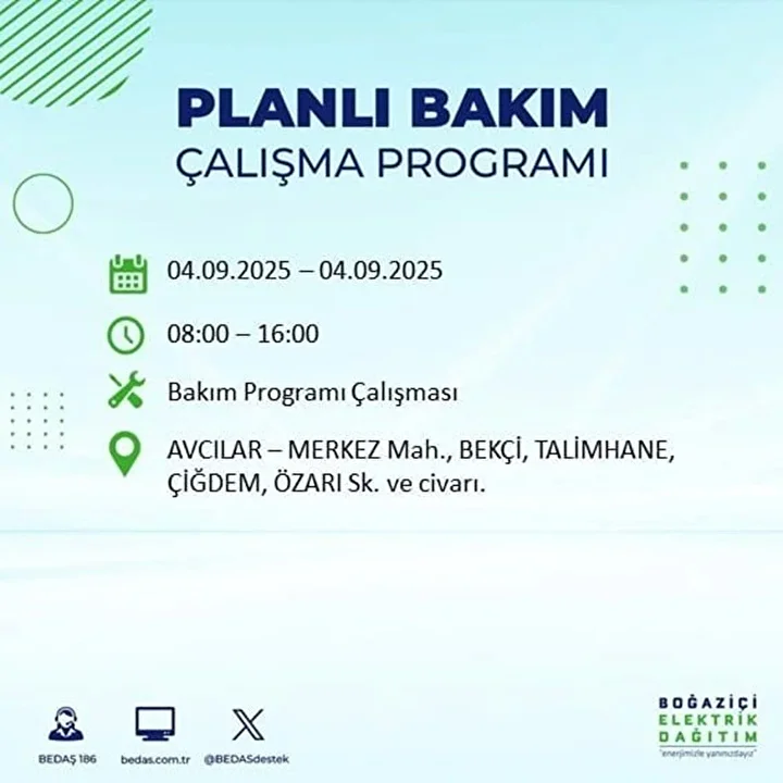 istanbulun 22 ilcesinde elektrik kesintisi 9 saat surecek 3 2JEJgfRN