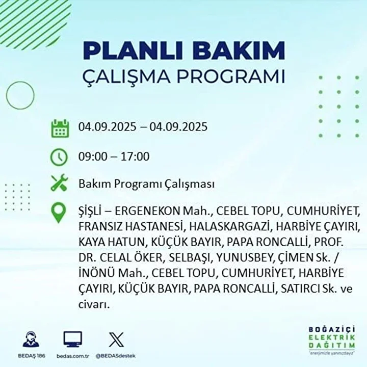 istanbulun 22 ilcesinde elektrik kesintisi 9 saat surecek 44 22ldUKSe