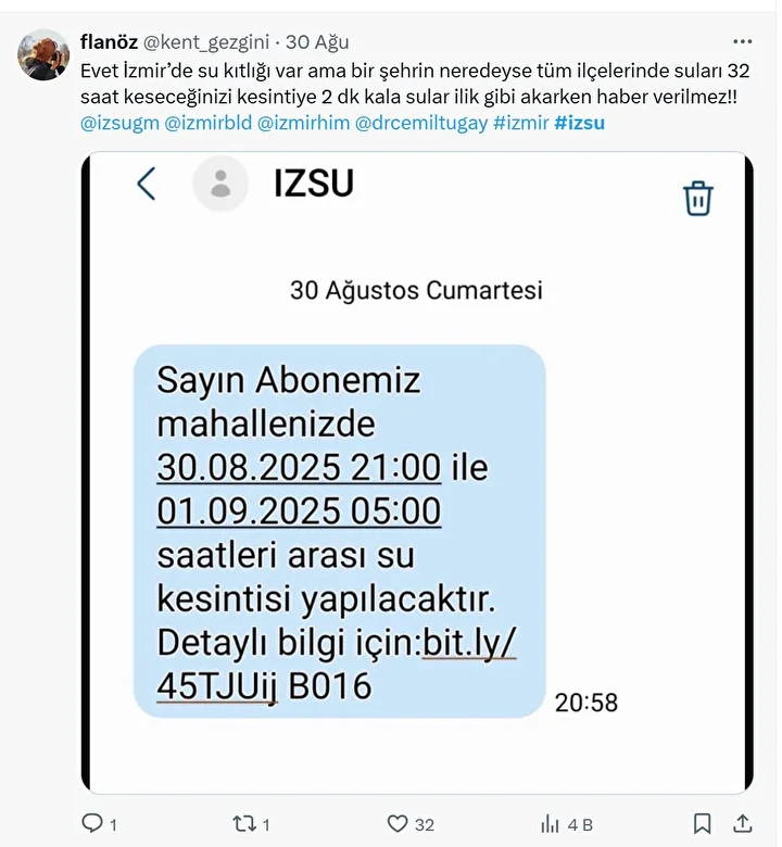 izmirde yuzlerce mahalle 32 saat susuz kaldi vatandas toplumsal medyadan yardim istedi afrikada su