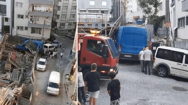 kagithanede soforunun direksiyon hakimiyetini kaybettigi minibus insaat alanina girdi AbbNSfJh.webp