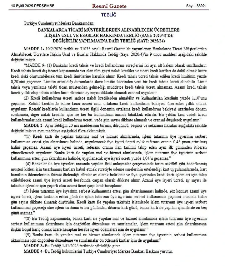 Kredi kartı borcu olanları ilgilendiriyor: Yeni faiz oranları yarın prestijiyle yürürlükte 8 kredi karti borcu olanlari ilgilendiriyor yeni faiz oranlari yarin prestijiyle yururlukte 7 1udqaYhI