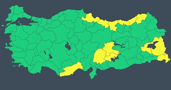 meteorolojiden 13 vilayet icin sari kodlu ihtar yapildi 3 deVHMbKL