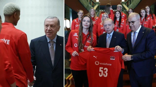 Sultanlar’ı kabul etti: Cumhurbaşkanı Erdoğan, A Ulusal Bayan Voleybol Ekibi’ni Cumhurbaşkanlığı Külliyesi’nde ağırladı sultanlari kabul etti cumhurbaskani erdogan a ulusal bayan voleybol ekibini cumhurbaskanligi kulliyesinde agirladi 9VMw6JTr.webp