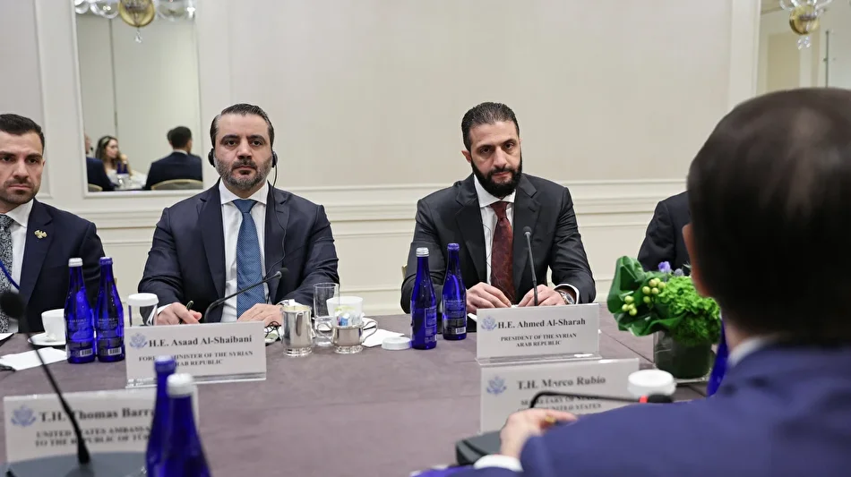 suriye cumhurbaskani sara abd disisleri bakani rubio ile gorustu 2 5kqFi7zp