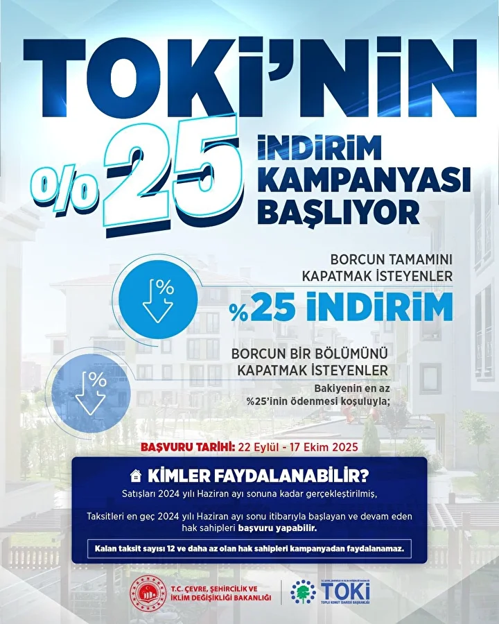 tokiden borcunu kapatmak isteyenlere buyuk firsat bakan kurum 25 indirim kampanyasini duyurdu 0