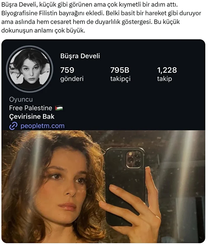 Ünlü oyuncu Büşra Develi'den Filistin için dikkat çeken adım: Toplumsal medyada gündem oldu 5 unlu oyuncu busra develiden filistin icin dikkat ceken adim toplumsal medyada gundem oldu 4 lYN2FJyW