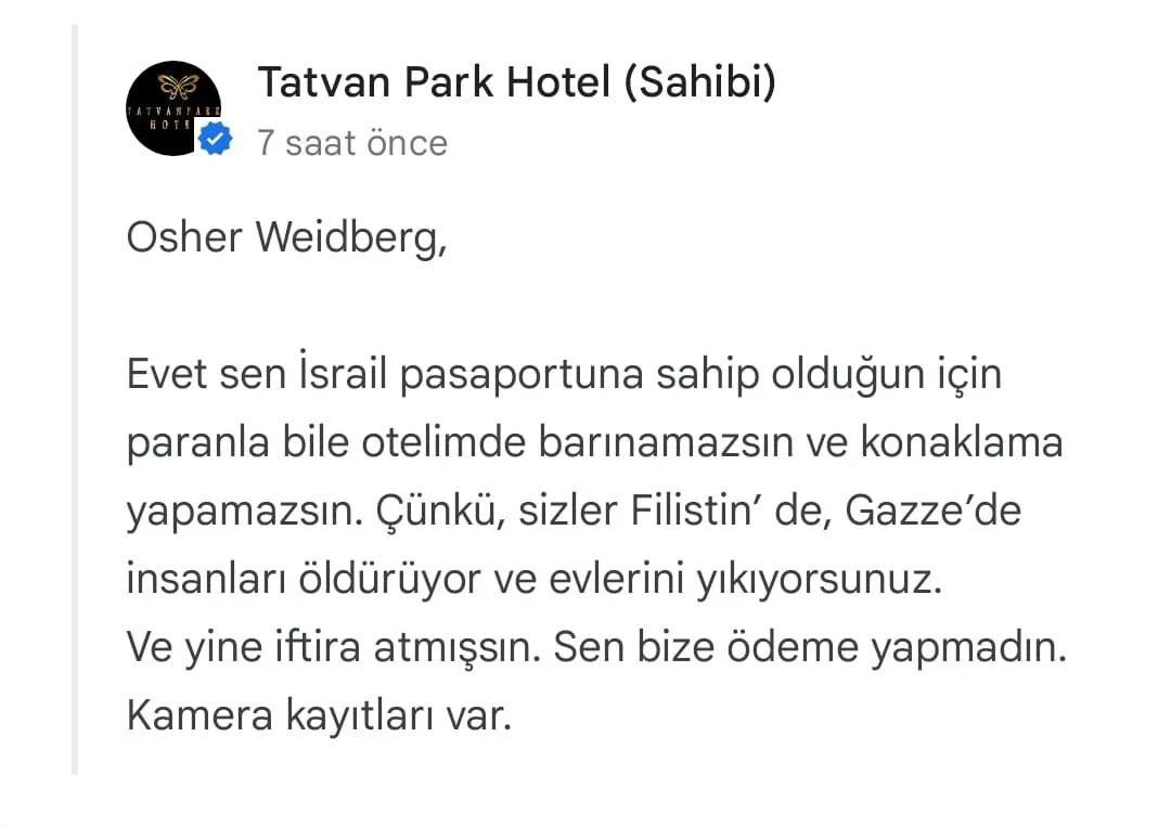 bitliste israil vatandasi otele alinmadi siyonistler barinamaz 2 aUyrCqmW