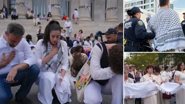 Gazze’de ateşkes sağlanması davetiyle New York’ta protesto düzenlendi: 56 kişi gözaltına alındı gazzede ateskes saglanmasi davetiyle new yorkta protesto duzenlendi 56 kisi gozaltina alindi zJviI1hw.webp