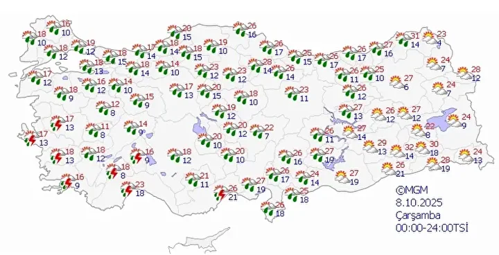 Hazırlıklı olun: Kuvvetli sağanak ve fırtına geliyor, Meteoroloji vilayet il uyardı 6 hazirlikli olun kuvvetli saganak ve firtina geliyor meteoroloji vilayet il uyardi 5 SQ7wHhdr