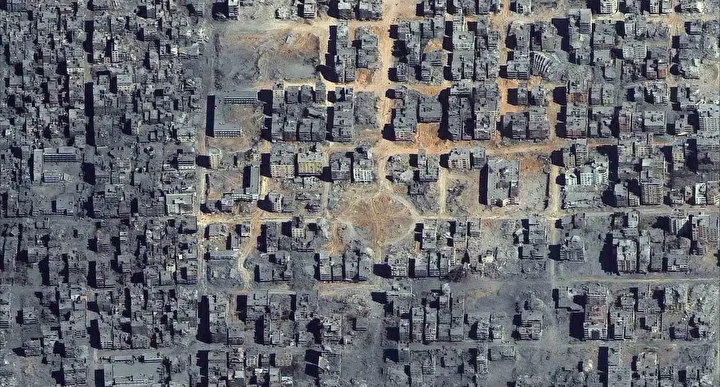 israil gazzeyi enkaza cevirdi kentin son imaji uydu fotograflarina yansidi 4 iPJC145A
