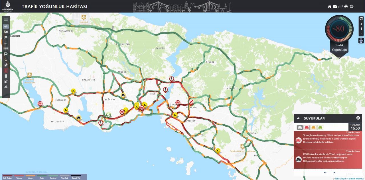 istanbulda trafik yogunlugu yuzde 80e ulasti 0 CUqcGvUe