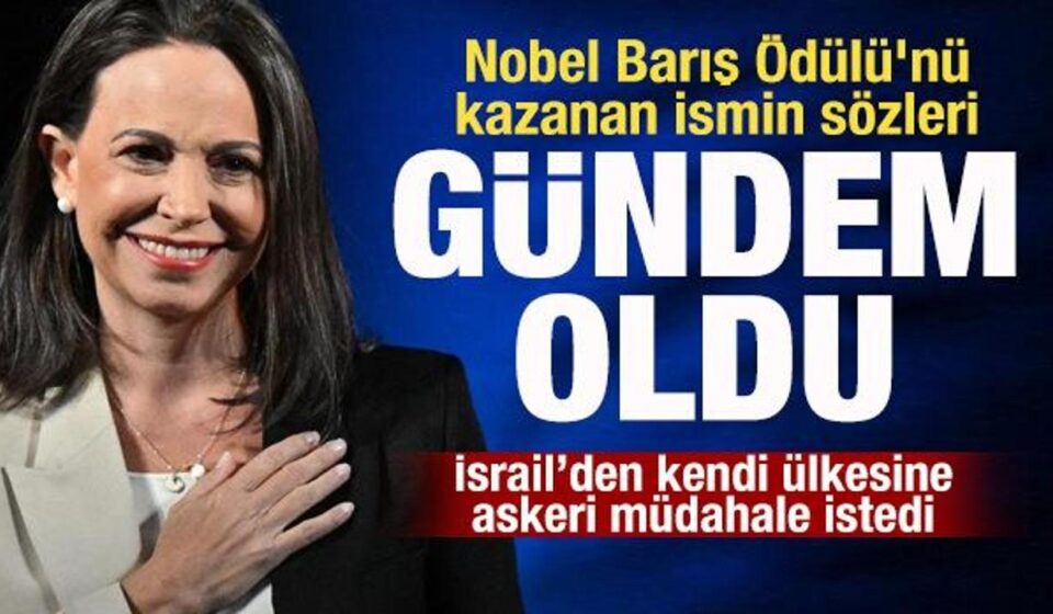 nobel baris odulunu kazanan machado israili ulkesine askeri mudahale icin davet etmis XckKBjjg.jpg