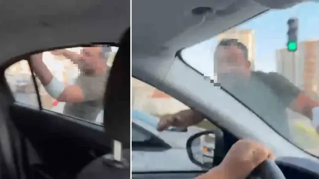 trafikte tartistigi bayanlarin arabasini yumrukladi J7AQPbha.webp