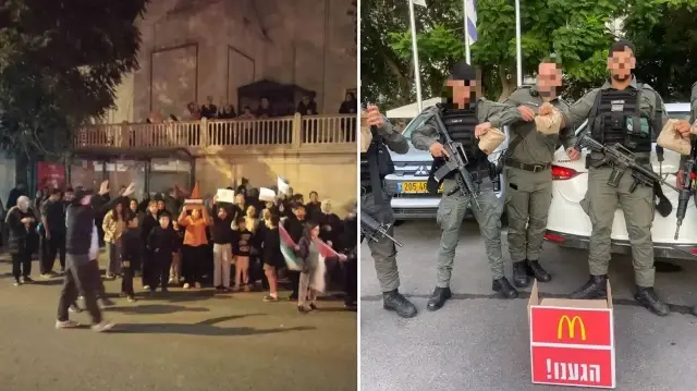 Üsküdar’da McDonald’s şubesi açılmasını istemeyen mahalleliden protesto: ‘Katil İsrail’e bir mermi de Üsküdar’dan gitsin istemiyoruz’ uskudarda mcdonalds subesi acilmasini istemeyen mahalleliden protesto katil israile bir mermi de uskudardan gitsin kAebuQJt.webp