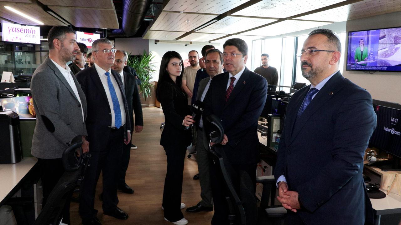 adalet bakani yilmaz tunctan kanal7 medya grubuna ziyaret 1