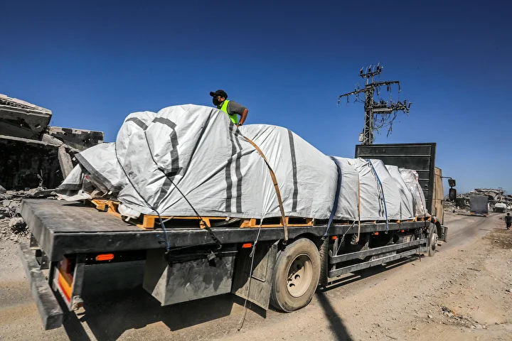 ateskes mutabakati kapsaminda gazzeye yardim tirlarinin girisi suruyor 13 lKW51GY8